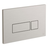 Cutout image of Vado Brushed Nickel Square Dual Flush Plate